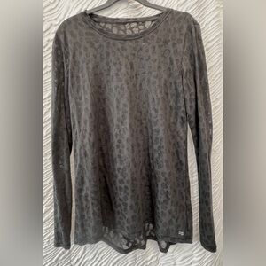 Women’s Dark Gray Leopard Print Shirt